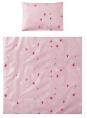 Lorelli комплект постельного белья Eva Butterflies Pink, 75х75 см, 5 частей цена и информация | Детское постельное бельё | pigu.lt