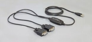 Delock 61886, USB-A/DB9, 1.5 m kaina ir informacija | Kabeliai ir laidai | pigu.lt