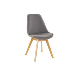 Kėdė DKD Home Decor, pilka/ruda kaina ir informacija | Virtuvės ir valgomojo kėdės | pigu.lt