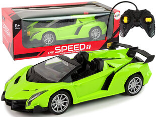 Nuotoliniu būdu valdomas sportinis automobilis, žalias kaina ir informacija | Žaislai berniukams | pigu.lt