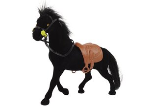 Фигурка лошади из бархата, черная цена и информация | Игрушки для девочек | pigu.lt