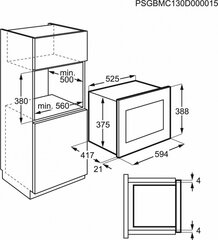 микроволновую печь Aeg MBE2657SEB Чёрный 900 W 26 L цена и информация | Микроволновые печи | pigu.lt