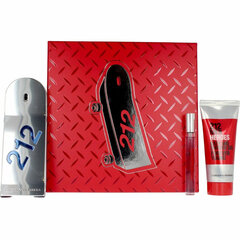 Rinkinys Carolina Herrera 212 Men Heroes vyrams: dušo žėlė, 100 ml + EDT, 10 ml + EDT, 90 ml цена и информация | Мужские духи | pigu.lt