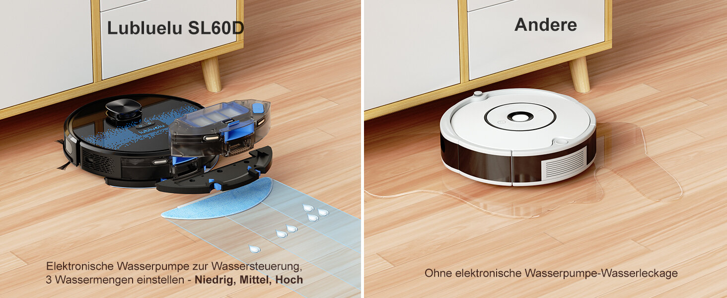 Lubluelu SL60D mop vacuum cleaner robot