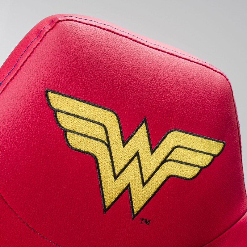 Žaidimų kėdė Subsonic Junior Wonder Woman, raudona kaina ir informacija | Biuro kėdės | pigu.lt