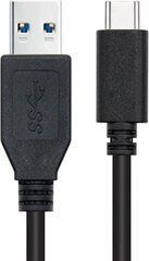 Кабель USB A — USB C NANOCABLE 10.01.4002 2 m Чёрный цена и информация | Кабели для телефонов | pigu.lt