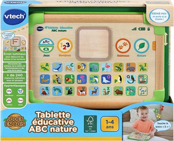 Vaikiškas planšetinis kompiuteris Vtech ABC Nature цена и информация | Lavinamieji žaislai | pigu.lt