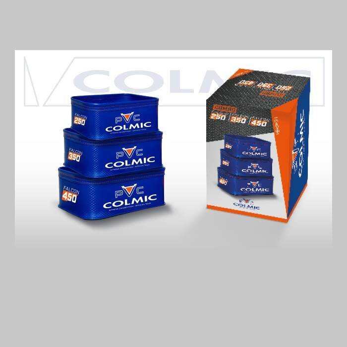Trijų indelių rinkinys Colmic Combo Falcon kaina ir informacija | Žvejybinės dėžės, dėklai, kuprinės | pigu.lt
