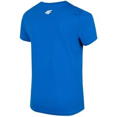 Marškinėliai berniukams 4F HJZ22, mėlyni kaina ir informacija | 4F Drabužiai berniukams | pigu.lt