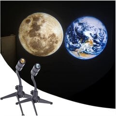 Mini žemės ir mėnulio projektorius - 2 vnt kaina ir informacija | Vaikiški šviestuvai | pigu.lt