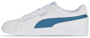 Мужские кроссовки Puma Smash 3.0 L 390987 07/9.5, белые/синие цена и информация | Кроссовки для мужчин | pigu.lt