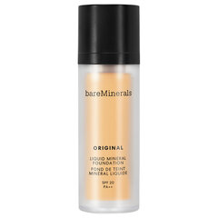 Makiažo pagrindas bareMinerals Original Liquid Mineral Foundation SPF20, 14 Golden Medium, 30 ml kaina ir informacija | bareMinerals Kvepalai, kosmetika | pigu.lt