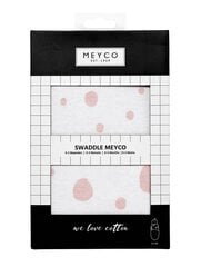 Medvilninis vystyklas-kokonas Meyco Baby Dots - pink 301050, 0-3 mėn. цена и информация | Пеленальные доски и пеленки | pigu.lt