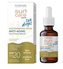 Daugiafunkcis serumas Floslek Sun Care Derma Sun SPF 20, 30 ml kaina ir informacija | Veido aliejai, serumai | pigu.lt