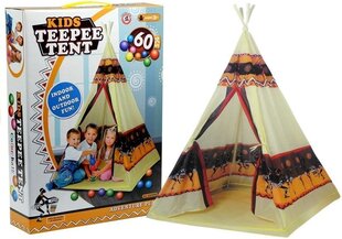 Палатка Tipi с 60 шарами цена и информация | Детские игровые домики | pigu.lt