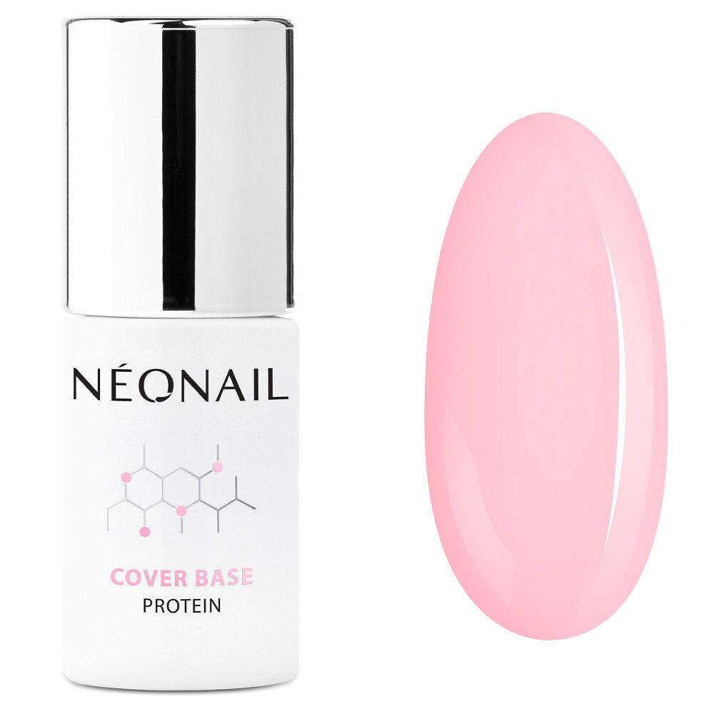 Gelinis nagų lakas Neonail Cover Base Protein, Pastel Aricot, 7.2 ml kaina ir informacija | Nagų lakai, stiprintojai | pigu.lt