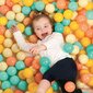Spalvoti kamuoliukai Ludi , 60 vnt. цена и информация | Žaislai kūdikiams | pigu.lt