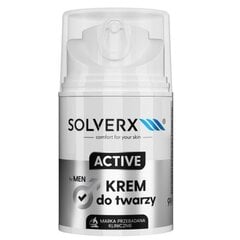Veido kremas vyrams Solverx Active, 50 ml kaina ir informacija | Veido kremai | pigu.lt