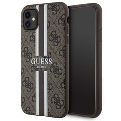 Guess GUHMP14XP4RPSW iPhone 14 Pro Max 6.7" brązowy|brown hardcase 4G Printed Stripes MagSafe цена и информация | Чехлы для телефонов | pigu.lt