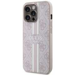 Guess GUHMP14XP4RPSP iPhone 14 Pro Max 6,7" różowy|pink hardcase 4G Printed Stripes MagSafe цена и информация | Чехлы для телефонов | pigu.lt