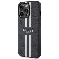 Guess GUHMP14XP4RPSK iPhone 14 Pro Max 6.7" czarny|black hardcase 4G Printed Stripes MagSafe цена и информация | Чехлы для телефонов | pigu.lt