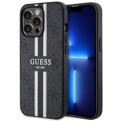 Guess GUHMP13XP4RPSK iPhone 13 Pro Max 6,7" czarny|black hardcase 4G Printed Stripes MagSafe цена и информация | Чехлы для телефонов | pigu.lt