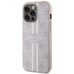 Guess GUHMP13XP4RPSP iPhone 13 Pro Max 6,7" różowy|pink hardcase 4G Printed Stripes MagSafe цена и информация | Чехлы для телефонов | pigu.lt