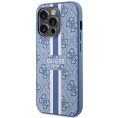 Guess GUHMP14LP4RPSB iPhone 14 Pro 6.1" niebieski|blue hardcase 4G Printed Stripes MagSafe цена и информация | Чехлы для телефонов | pigu.lt