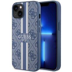 Guess GUHMP14MP4RPSB iPhone 14 Plus 6,7" niebieski|blue hardcase 4G Printed Stripes MagSafe цена и информация | Чехлы для телефонов | pigu.lt