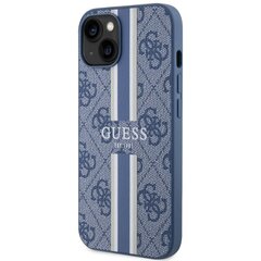 Guess GUHMP14LP4RPSB iPhone 14 Pro 6.1" niebieski|blue hardcase 4G Printed Stripes MagSafe цена и информация | Чехлы для телефонов | pigu.lt