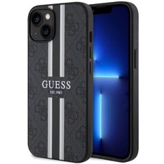 Guess GUHMP14MP4RPSK iPhone 14 Plus 6,7" czarny|black hardcase 4G Printed Stripes MagSafe цена и информация | Чехлы для телефонов | pigu.lt