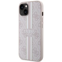 Guess GUHMP13LP4RPSP iPhone 13 Pro | 13 6,1" różowy|pink hardcase 4G Printed Stripes MagSafe цена и информация | Чехлы для телефонов | pigu.lt