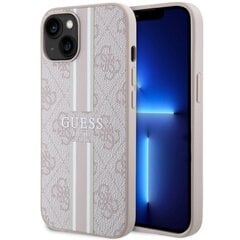 Guess GUHMP14XP4RPSP iPhone 14 Pro Max 6,7" różowy|pink hardcase 4G Printed Stripes MagSafe цена и информация | Чехлы для телефонов | pigu.lt