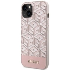 Guess GUHMP14XP4RPSP iPhone 14 Pro Max 6,7" różowy|pink hardcase 4G Printed Stripes MagSafe цена и информация | Чехлы для телефонов | pigu.lt