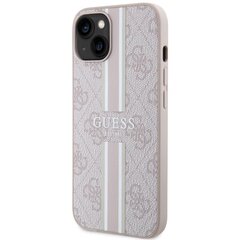 Guess GUHMP14XP4RPSP iPhone 14 Pro Max 6,7" różowy|pink hardcase 4G Printed Stripes MagSafe цена и информация | Чехлы для телефонов | pigu.lt