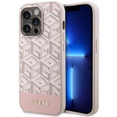 Guess GUHMP14MHGCFSEP iPhone 14 Plus 6,7" różowy|pink hard case GCube Stripes MagSafe цена и информация | Чехлы для телефонов | pigu.lt