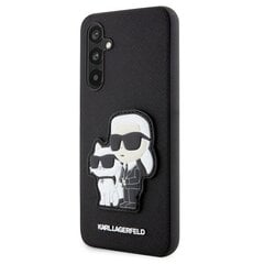 Karl Lagerfeld чехол для Samsung Galaxy A34 KLHCA34SANKCPK черный жесткий чехол Saffiano Karl-Choupette цена и информация | Чехлы для телефонов | pigu.lt