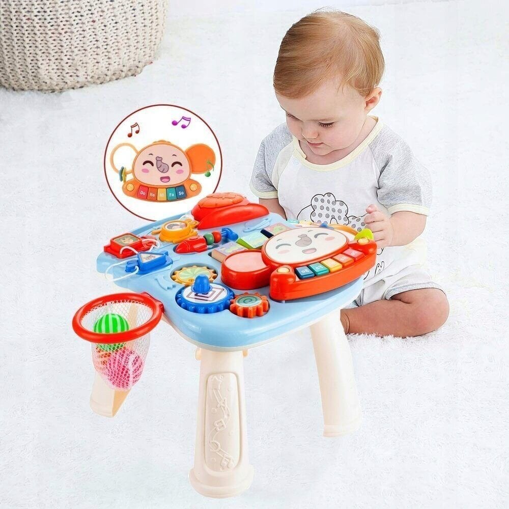 Lavinamasis stumdukas - staliukas MalPlay 2in1 kaina ir informacija | Žaislai kūdikiams | pigu.lt