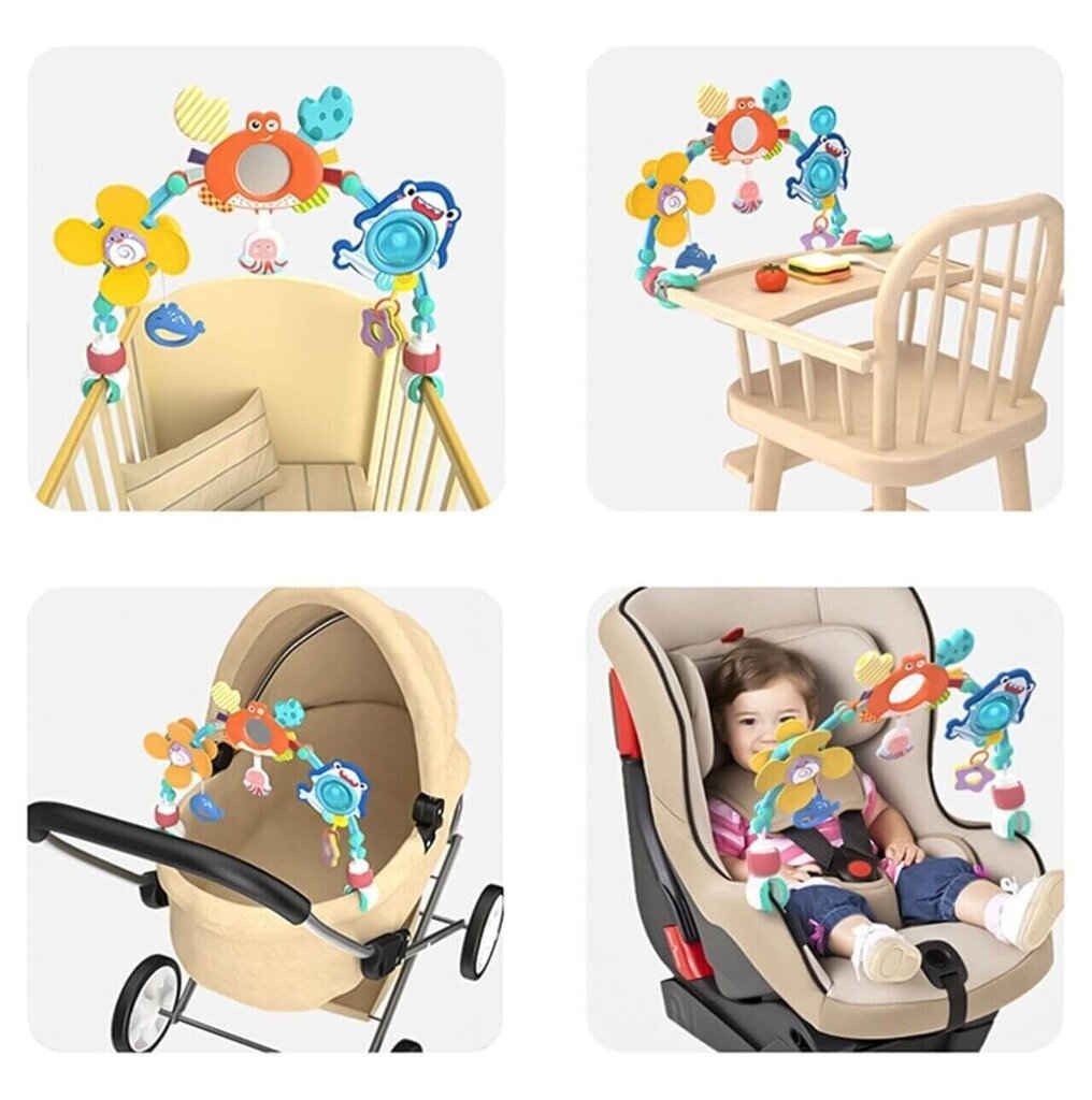 Pakabinami žaislai vežimėliui MalPlay kaina ir informacija | Žaislai kūdikiams | pigu.lt