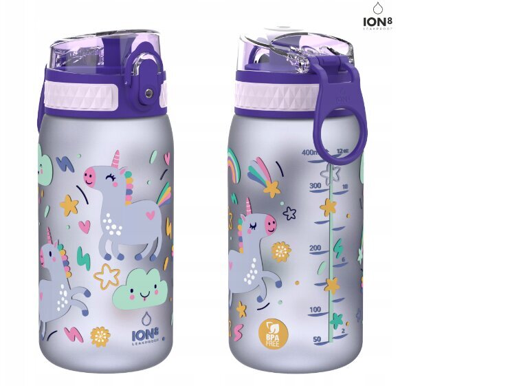 Vaikiška gertuvė Baby Unicorn ION8 balta, 400 ml kaina ir informacija | Buteliukai kūdikiams ir jų priedai | pigu.lt