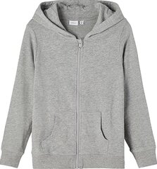 Name It Дети Nkfnasweat Card W Hood Unb Noos 13197666 толстовки Серый Светло-серый EU 134-140 цена и информация | Свитеры, жилетки, пиджаки для мальчиков | pigu.lt