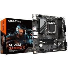 Gigabyte A620M Gaming X kaina ir informacija | Pagrindinės plokštės | pigu.lt