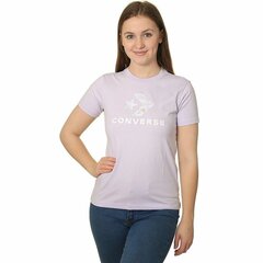Converse marškinėliai moterims S6496737, violetiniai цена и информация | Спортивная одежда для женщин | pigu.lt