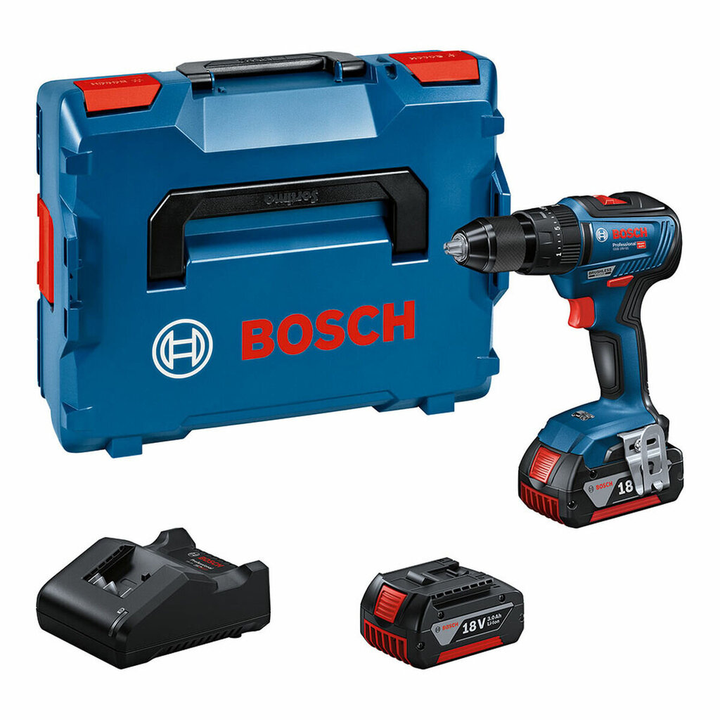 Vairuotojo grąžtas Bosch 0615990m0e, 18 V, su akumuliatoriumi kaina ir informacija | Suktuvai, gręžtuvai | pigu.lt