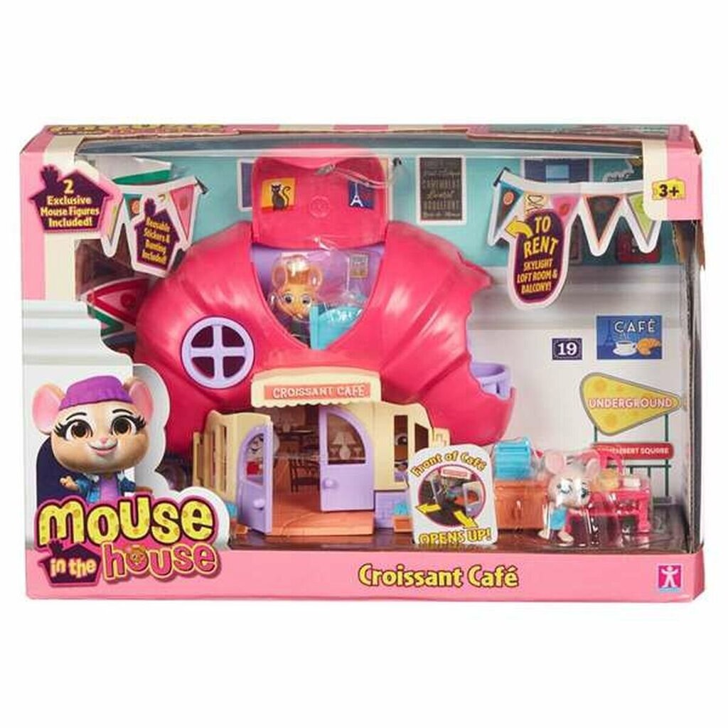 Žaislinė kavinė su figūrėlėmis Bandai Mouse In the House Croissant Cafe kaina ir informacija | Žaislai mergaitėms | pigu.lt