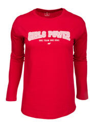 Marškinėliai berniukams 4F HJZ22, raudoni цена и информация | Рубашки для мальчиков | pigu.lt