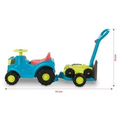 Paspiriamas traktorius Ecoiffier Trailer Tractor su priekaba ir stumiama mašinėle kaina ir informacija | Žaislai kūdikiams | pigu.lt