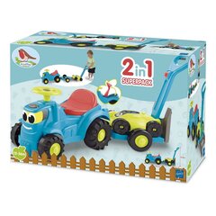 Трактор - толкалка Ecoiffier с прицепом и машиной - толкалкой цена и информация | Игрушки для малышей | pigu.lt