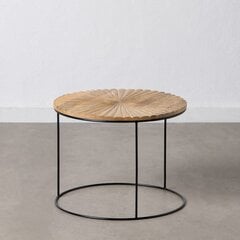 Šoninis staliukas, juodas/rudas kaina ir informacija | Kavos staliukai | pigu.lt