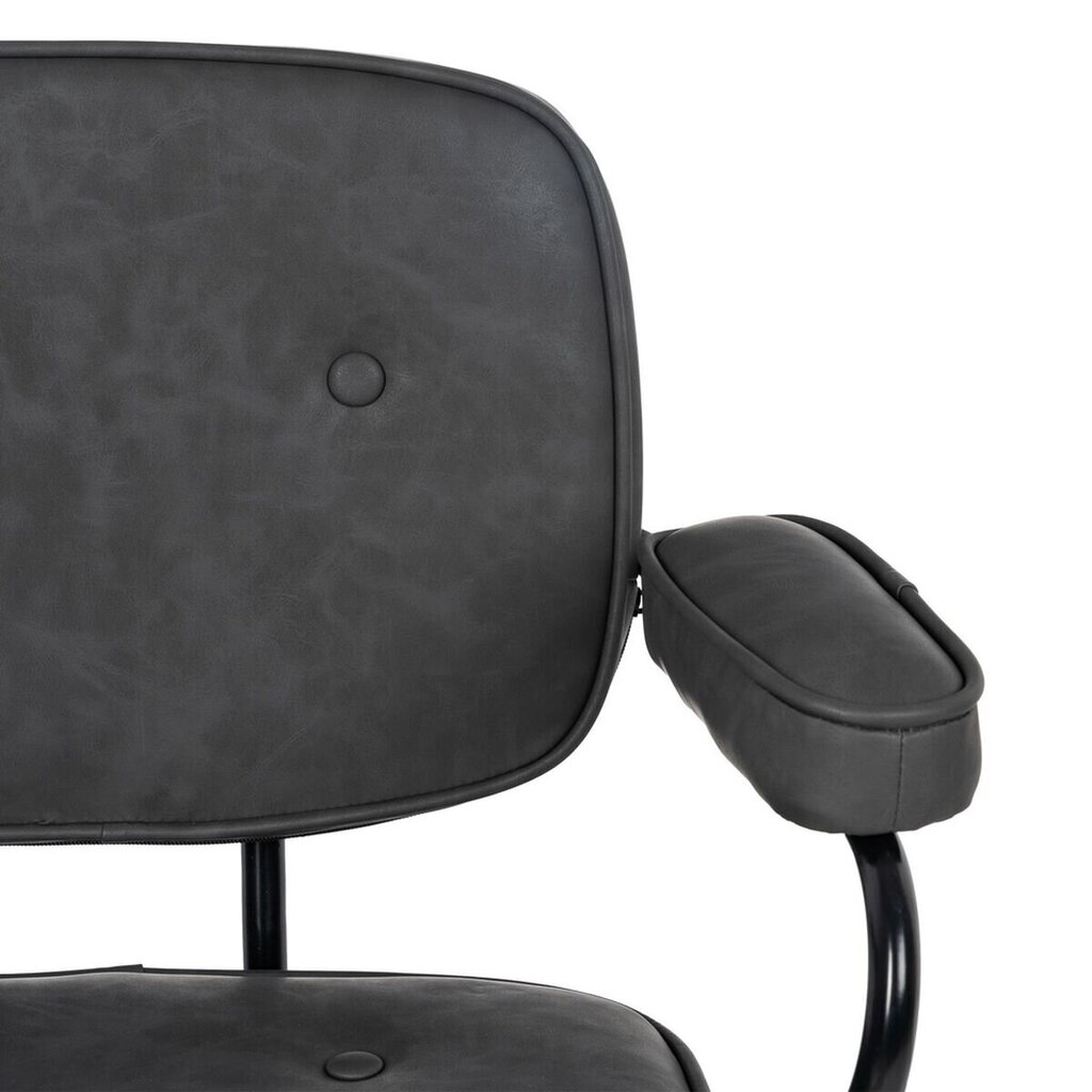 Biuro kėdė Bigbuy Office, 56x56x92 cm, juoda kaina ir informacija | Biuro kėdės | pigu.lt